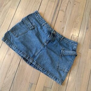 Princess Polly Light Blue Denim Mini Skirt